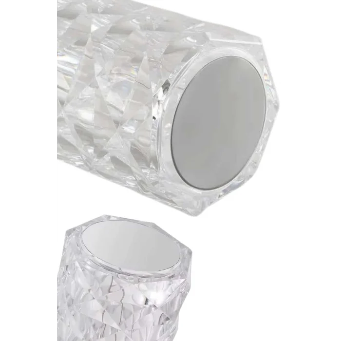 BUĞZ Masa ve Gece Lambası Şık ve Dayanıklı Sensörlü Şarjlı Kristal Lamba - BUĞZ