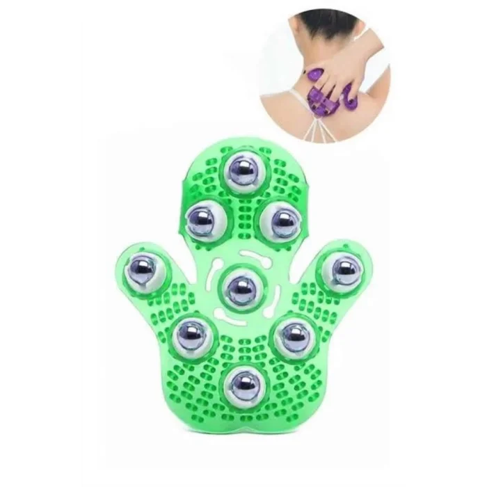 BUĞZ Masaj Aleti El Şeklinde Omuz Bacak Bilyeli Masaj Eldiveni El Şekilli