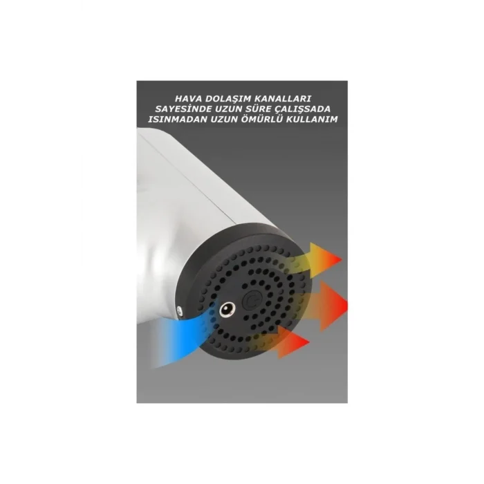 BUĞZ Masaj Tabancası Sporcu Masaj Aleti 4 Başlıklı Şarjlı 6 Fonksiyon