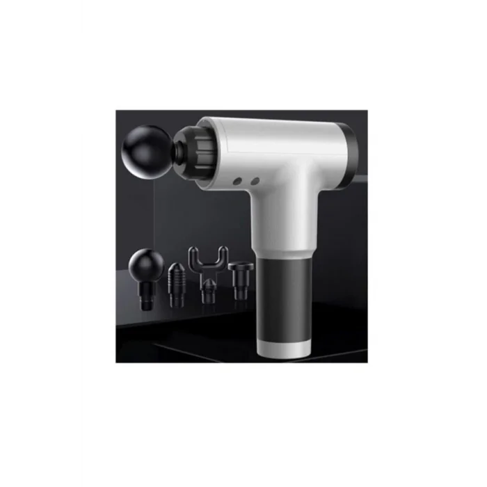 BUĞZ Masaj Tabancası Sporcu Masaj Aleti 4 Başlıklı Şarjlı Sıcak Tutan Relax