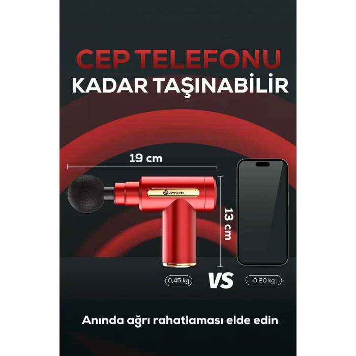BUĞZ Masaj tabancası titreşimli 4 başlıklı mavi 19x13 cm - Süpermarket - Sağlık Kategorisi