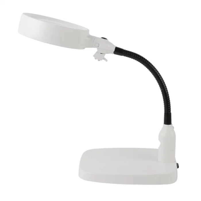 BUĞZ Masaüstü 10x Led Işıklı Büyüteç Okuma El Sanatları Onarım Büyüteç 7765