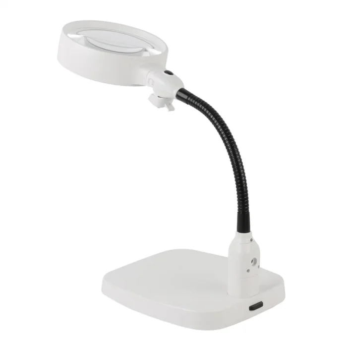 BUĞZ Masaüstü 10x Led Işıklı Büyüteç Okuma El Sanatları Onarım Büyüteç 7765