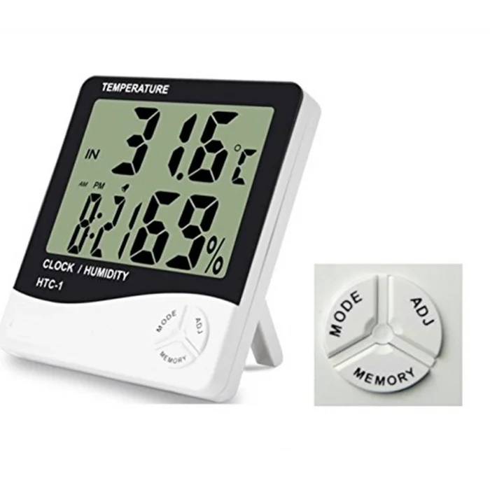 BUĞZ Masaüstü Dijital Termometre  Nem Ölçer Higrometre Bx40