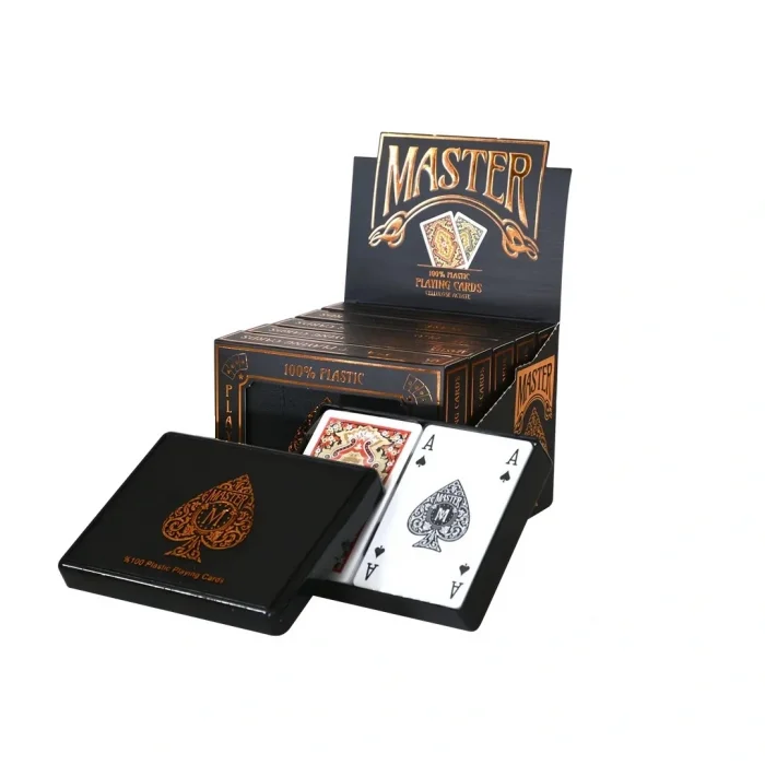 BUĞZ Master Plastik 2li Oyun Kağıdı (Mika Kutu)