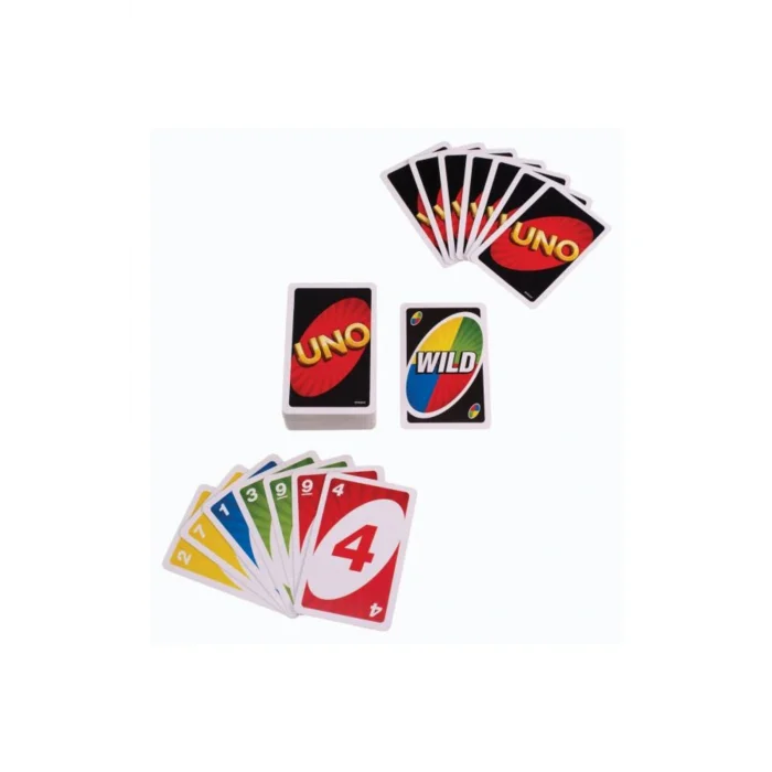BUĞZ Mattel Games UNO Uno Kartlar, Renk ve Sayı Eşleştirmeli Klasik Kart Oyunu, Mattel Games W2087 W2087