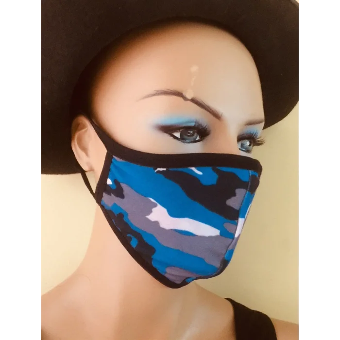 BUĞZ Mavi Kamuflaj Maske