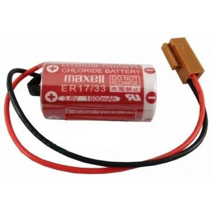 BUĞZ Maxell ER17/33 3.6V 2/3A Size Lithium Pil - Kahverengi Soket