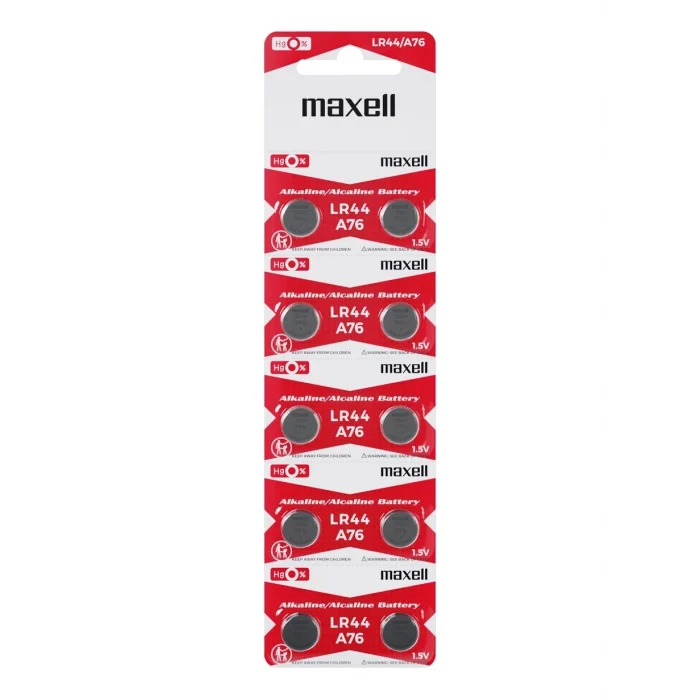 BUĞZ Maxell Lr44 Ag13 Sr44 A76 1.5v Alkalin Saat Pili 10 Adet