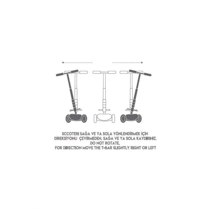  Maxi Twist Işıklı Scooter Pembe - 82244