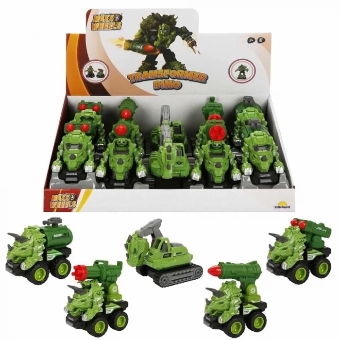  Maxx Wheels Dönüşen Dinozor Araçlar