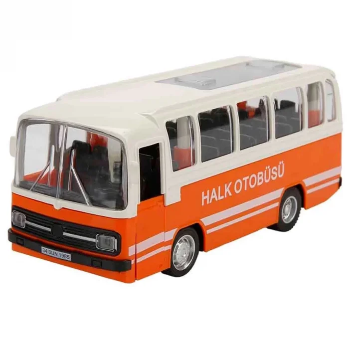  Maxx Wheels Sesli ve Işıklı Nostaljik Halk Otobüsü 15 cm S00003097  -  1 adet fiyatıdır