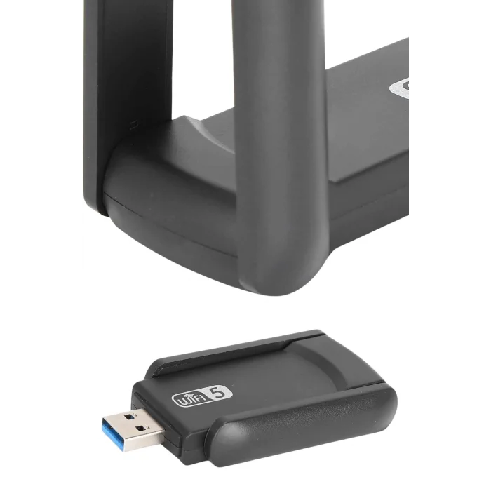  Mbps Wifi Alıcı Kablosuz Wifi Adaptörü Çift Band Çift Antenli