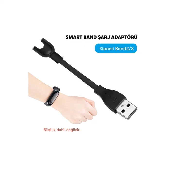 BUĞZ Mc03 Şarj Adaptörü Xiaomi Mi Band 2/3