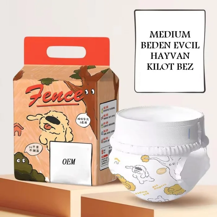 BUĞZ Medium Beden Evcil Hayvan Kilot Bez - Ultra Emici - Hızlı Kuruyan
