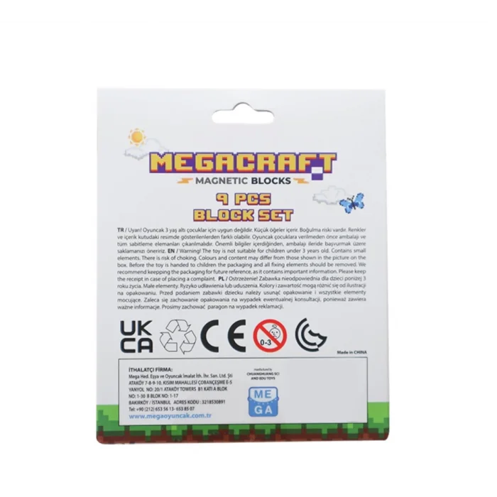  Megacraft 9 Parça Altın Kömür Blok