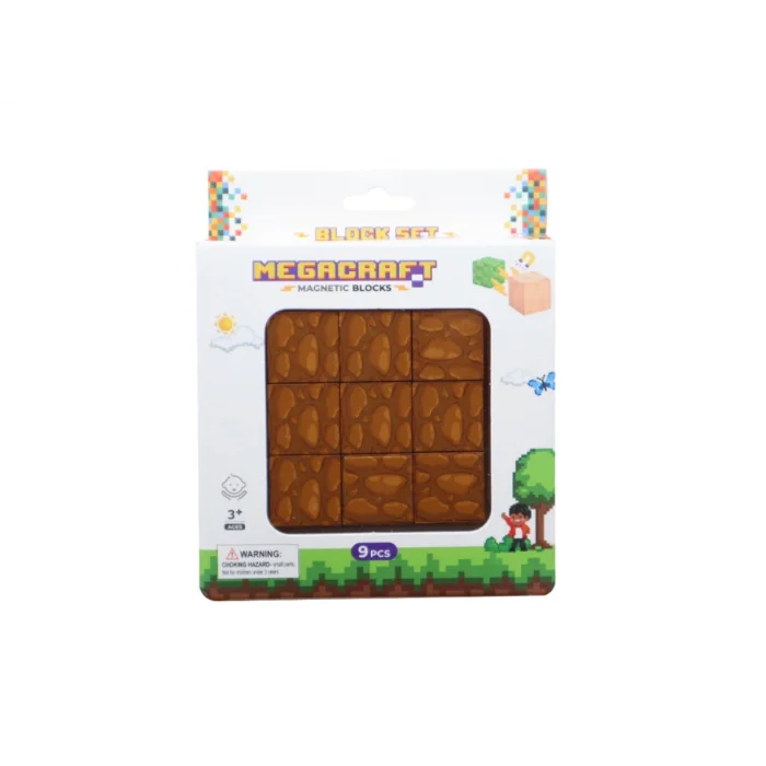  Megacraft 9 Parça Kahverengi Taş Blok