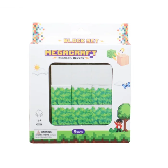  Megacraft 9 Parça Karlı Ağaç Çimen Blok