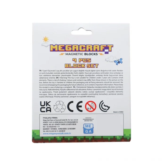  Megacraft 9 Parça Pencere Kaya Altın Blok