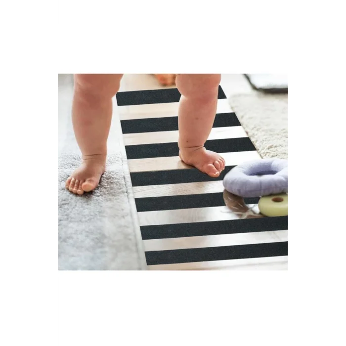 BUĞZ Merdiven Zemin Kaydırmaz Güçlü Bant Yapışkanlı Kaymaz Bant Siyah 25 mm X 5 Metre