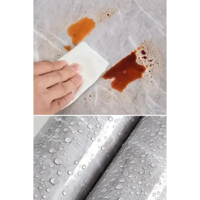 BUĞZ Mermer Desenli Sticker Folyo Atina Grisi 60cm*5mt T04