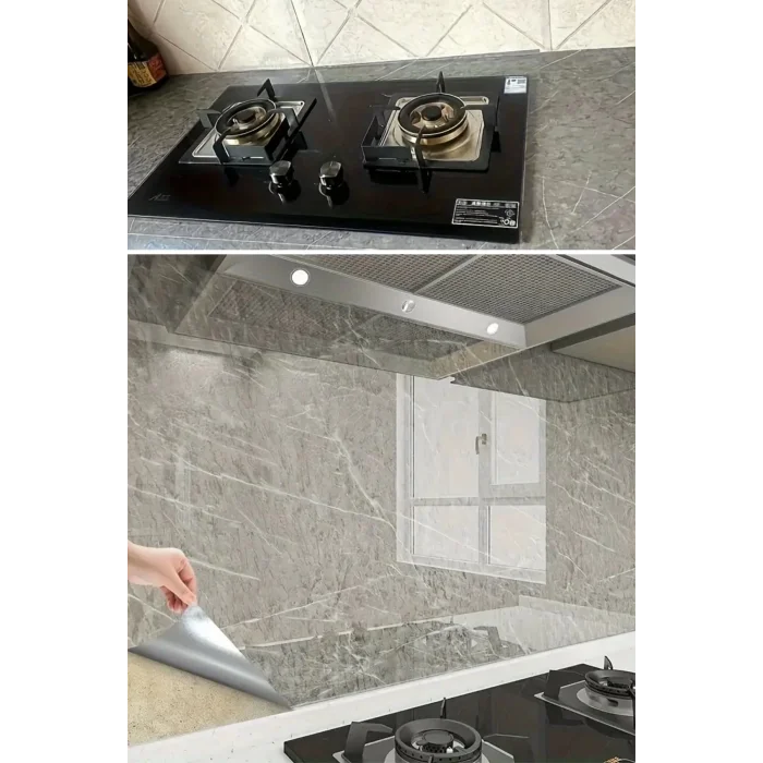 BUĞZ Mermer Desenli Sticker Folyo Atina Grisi 60cm*5mt T04 ( BUĞZ )