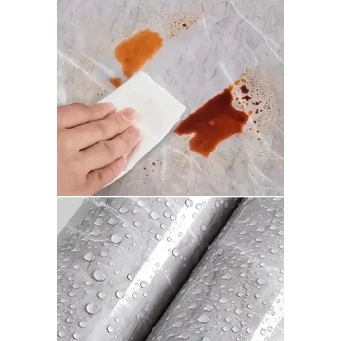 BUĞZ Mermer Desenli Sticker Folyo Atina Grisi 60cm*5mt T04 ( BUĞZ )