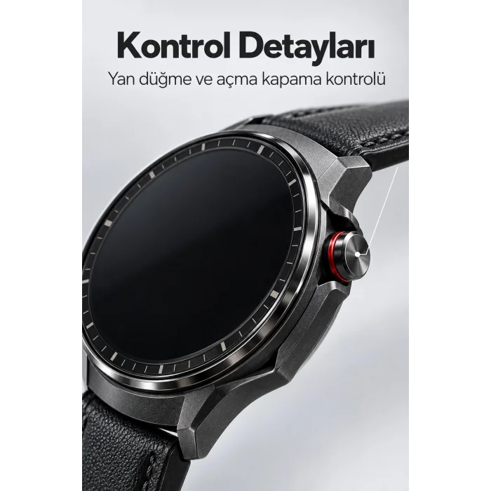 BUĞZ Mesaj Bildirimlerini Görüntüleyen Bluetooth Bağlantılı Şarjlı Akıllı Saat - BUĞZ