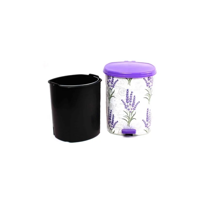 BUĞZ Metal 25 L beyaz mutfak tipi pedallı çöp kovası 3 adet set - 25 L Hacim - Ev & Mobilya