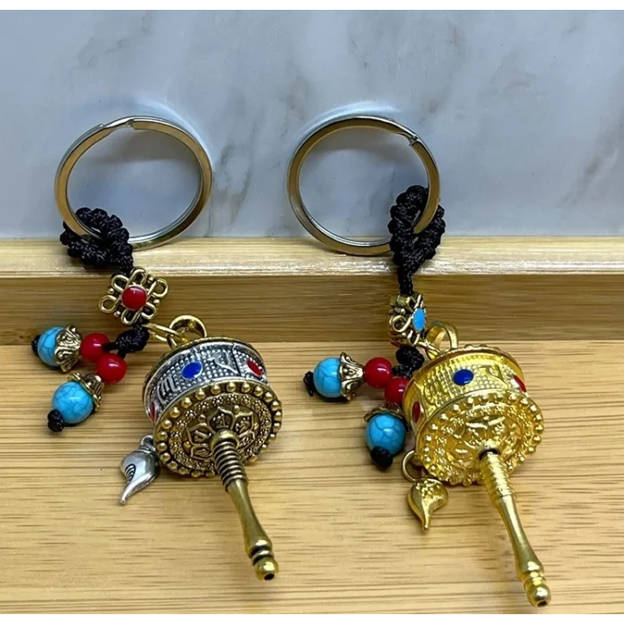 BUĞZ Metal Feng Shui Şans Çarkı Anahtarlık Alk4455