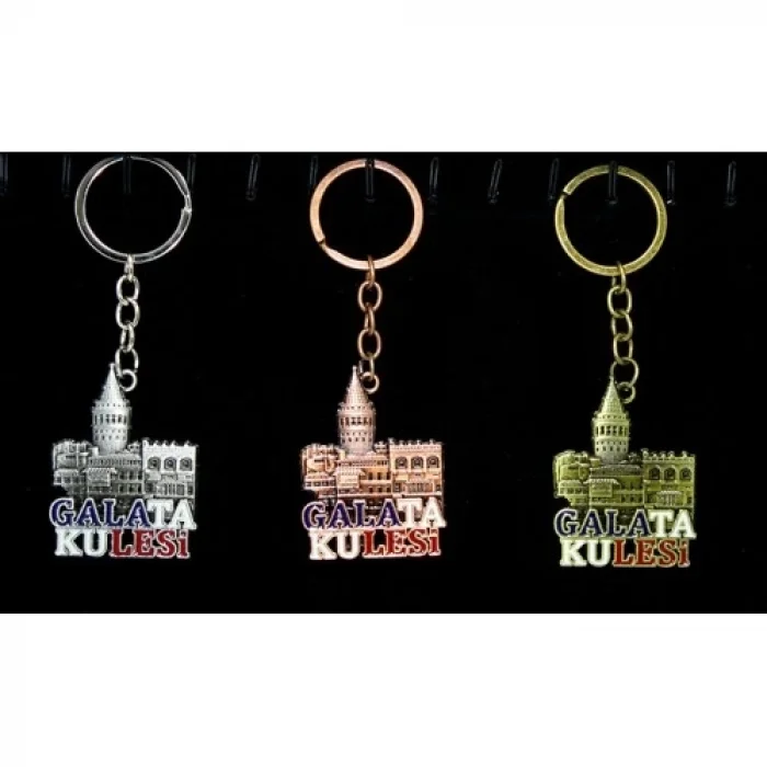 Metal Galata Kulesi Anahtarlık Model 2
