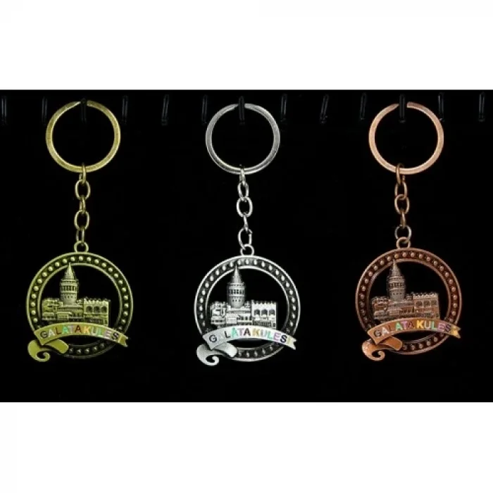  Metal Galata Kulesi Anahtarlık Model 3
