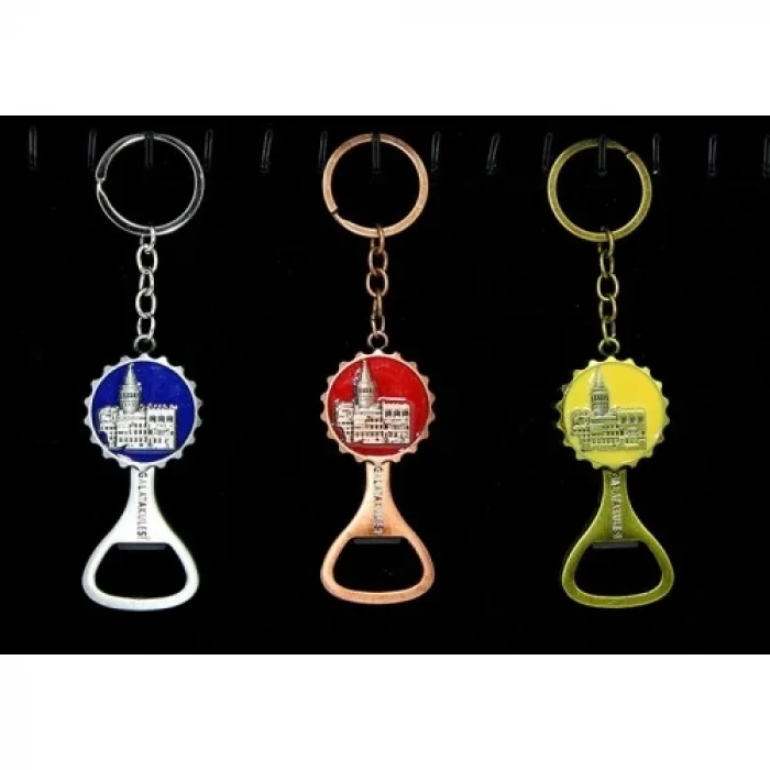  Metal Galata Kulesi Anahtarlık Ve Açacak Model 2