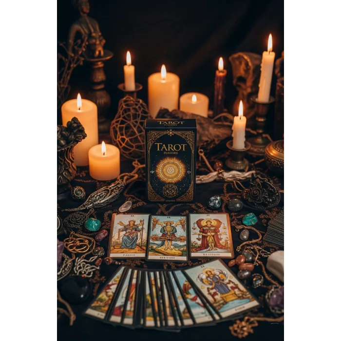  Metal Kutulu Tarot Kartı White Numen