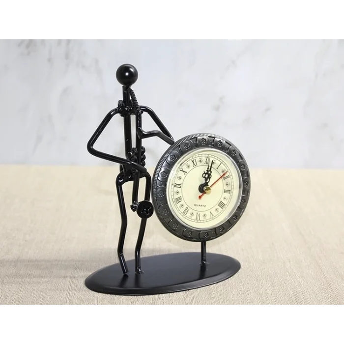 BUĞZ Metal Saatli Saksafon Çalan Müzisyen Alk4335