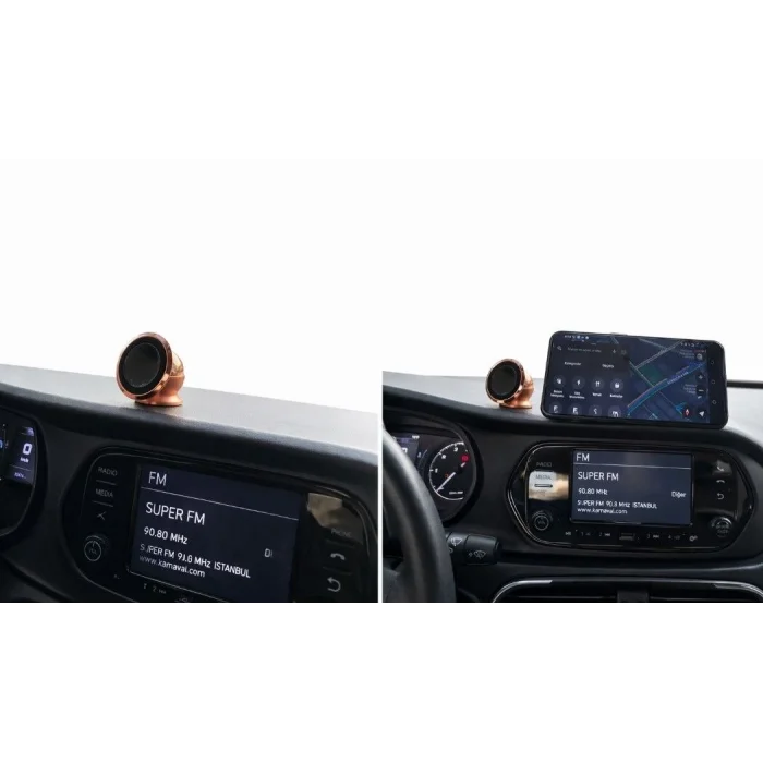 BUĞZ Metal Telefon Tutucu Torpidoya Yapışan Mıknatıslı