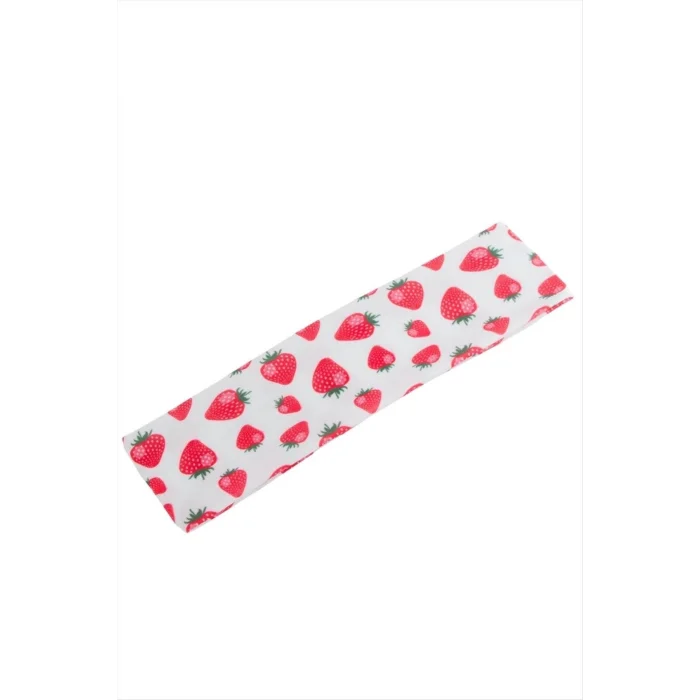 BUĞZ Meyve Desenli Saç Bandı 6 cm