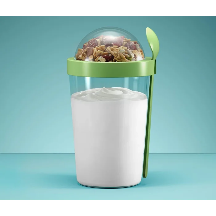 BUĞZ Meyve Hazneli - Kaşıklı Portatif Yoğurt Kabı