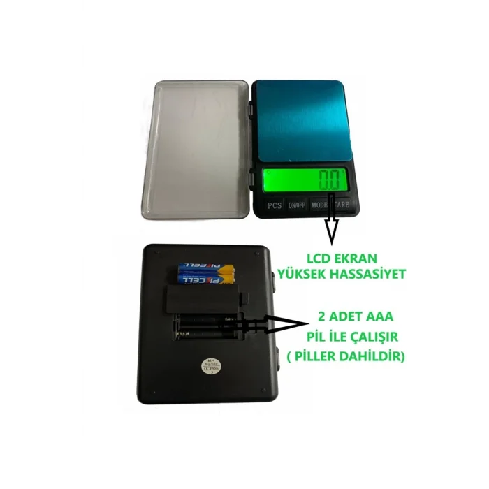  Mh-999 Pratik Dijital Hassas Mutfak Terazisi Hassas Tartı 2000 G /0.01 Gr. Hassasiyet