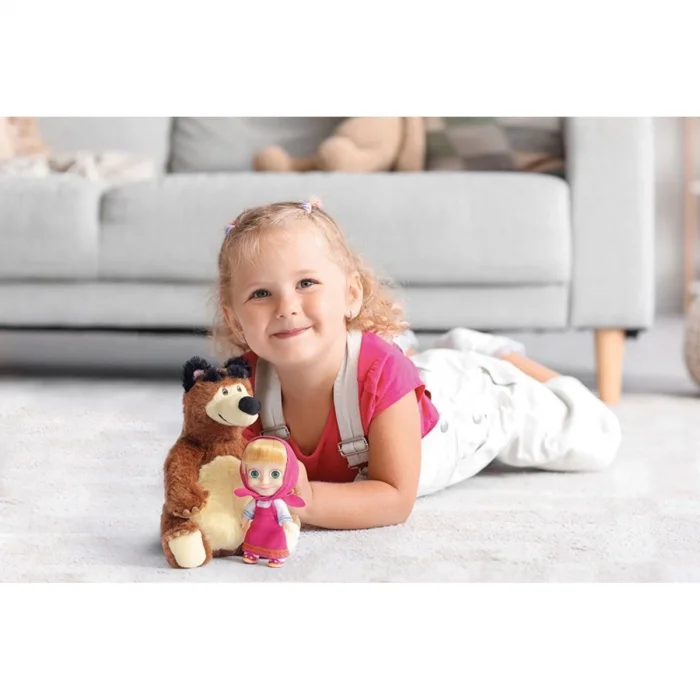  MHA21000 Maşa ve Koca Ayı 20 cm Koca Ayı ve 12 cm Maşa