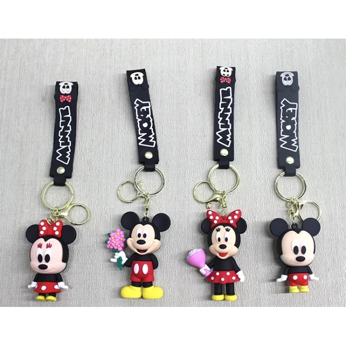  Mickey - Minnie Mouse Silikon Anahtarlık