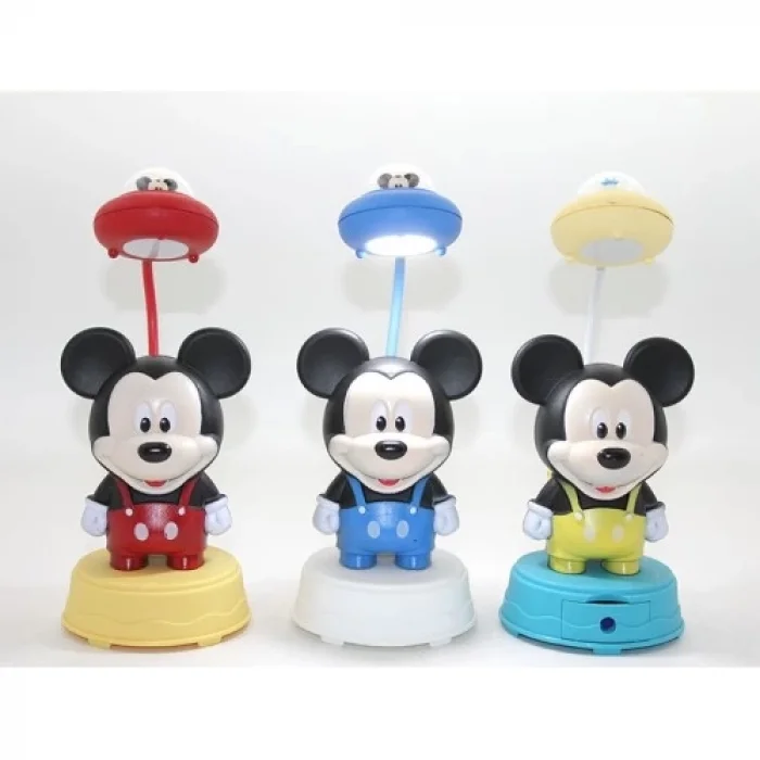  Mickey Mouse Masa Üstü Lamba USB Şarjlı Model 2