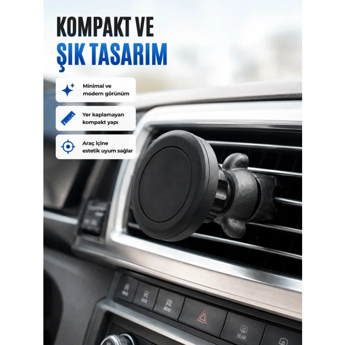 BUĞZ Mıknatıslı Araç İçi Telefon Tutucu Havalandırma Izgarası Telefon Standı