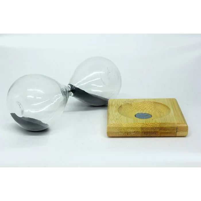 BUĞZ Mıknatıslı Manyetik Kum Saati Ahşap Standlı