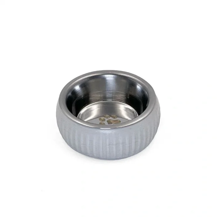 BUĞZ Mikopet Organik Seramik Mama Kabı Gri