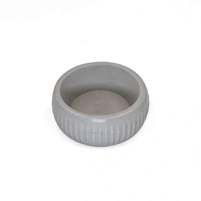 BUĞZ Mikopet Organik Seramik Mama Kabı Gri