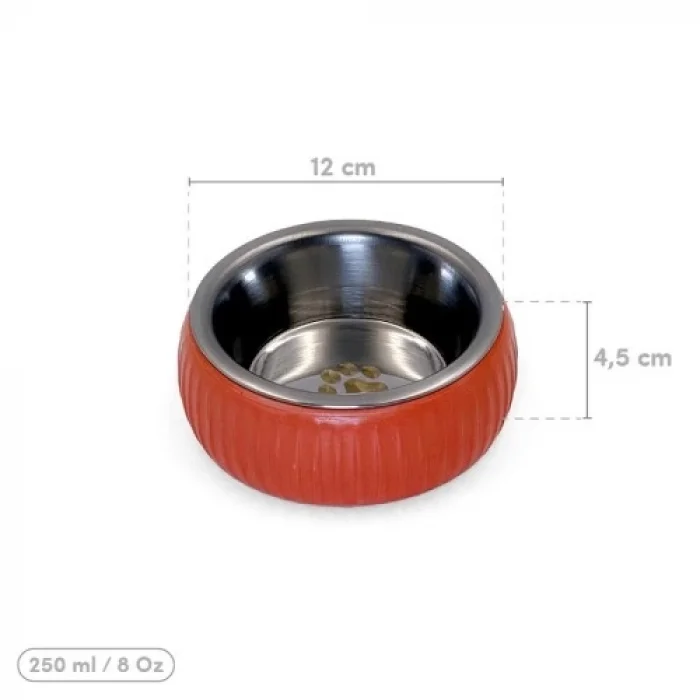  Mikopet Organik Seramik Mama Kabı Kiremit