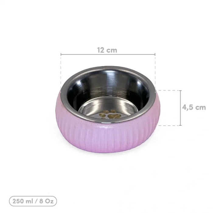 BUĞZ Mikopet Organik Seramik Mama Kabı Pembe