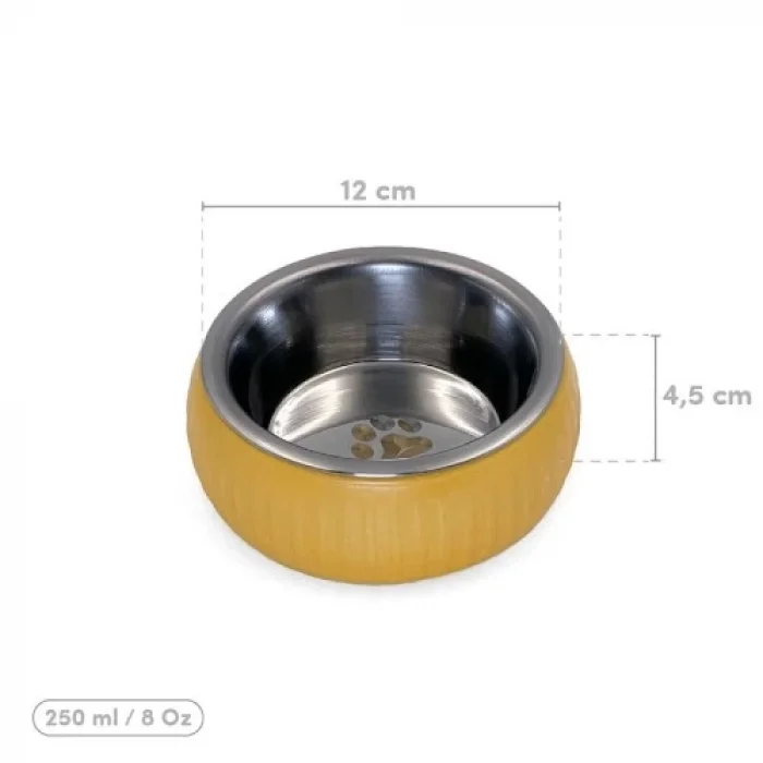  Mikopet Organik Seramik Mama Kabı Sarı