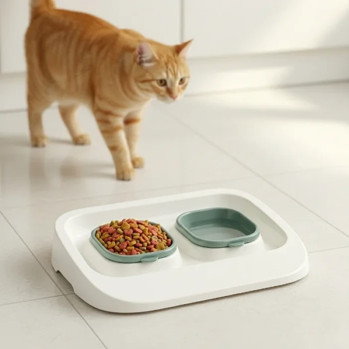 BUĞZ Mikopet Yeşil 2si 1 Arada Mama Ve Su Kabı